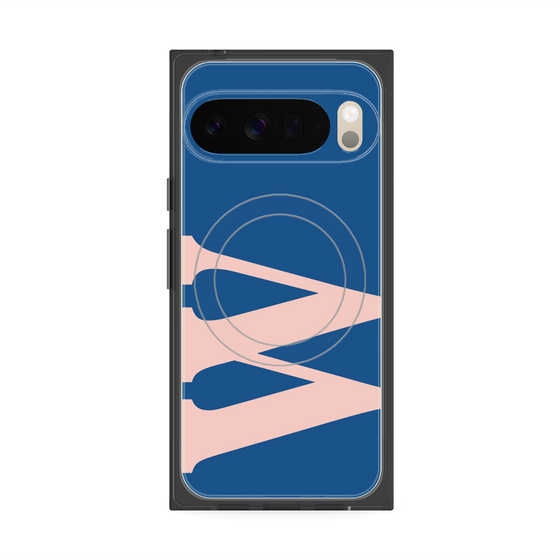 Premium Square Case with Pixelsnap［ Original - initial color - W navy ］