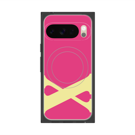 Premium Square Case with Pixelsnap［ Original - initial color - X pink ］