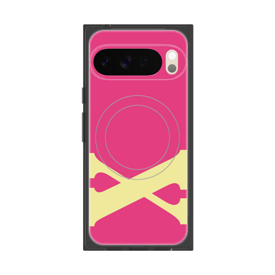 Premium Square Case with Pixelsnap［ Original - initial color - X pink ］