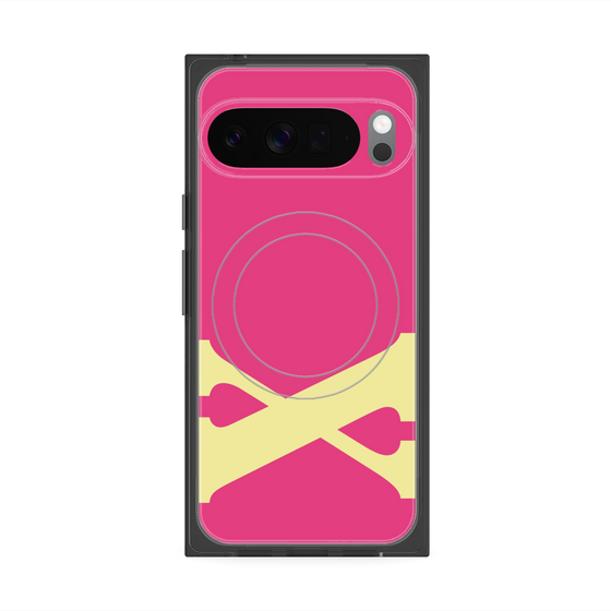 Premium Square Case with Pixelsnap［ Original - initial color - X pink ］
