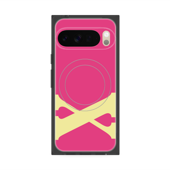 Premium Square Case with Pixelsnap［ Original - initial color - X pink ］
