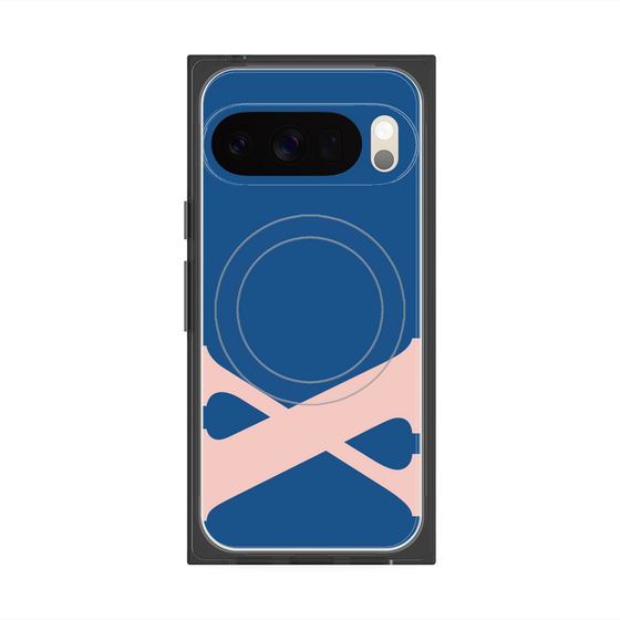 Premium Square Case with Pixelsnap［ Original - initial color - X navy ］