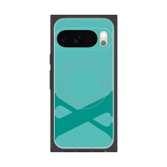 Premium Square Case with Pixelsnap［ Original - initial color - X light green ］