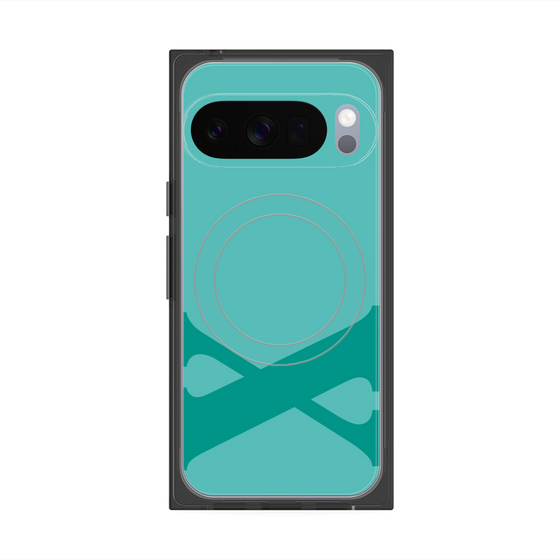 Premium Square Case with Pixelsnap［ Original - initial color - X light green ］