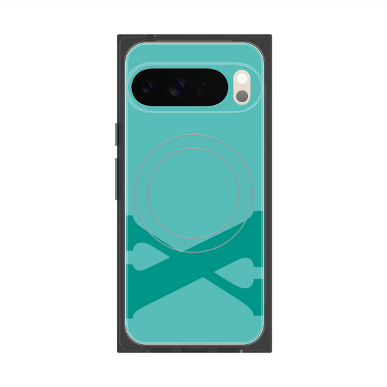 Premium Square Case with Pixelsnap［ Original - initial color - X light green ］