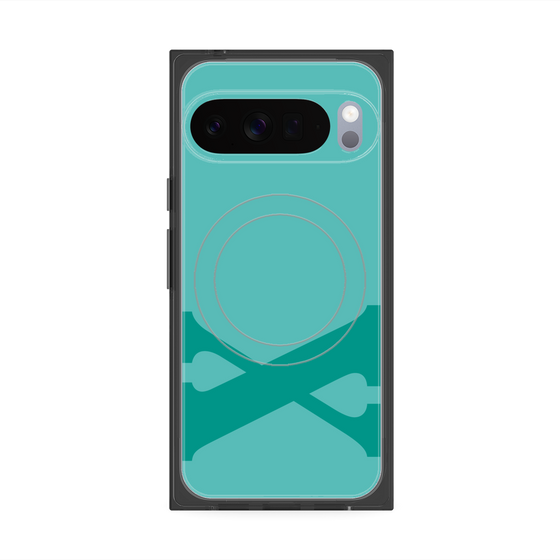 Premium Square Case with Pixelsnap［ Original - initial color - X light green ］