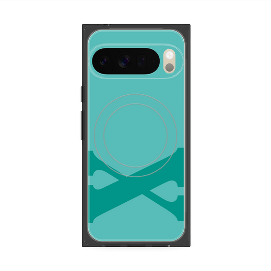 Premium Square Case with Pixelsnap［ Original - initial color - X light green ］