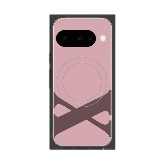 Premium Square Case with Pixelsnap［ Original - initial color - X dusty pink ］