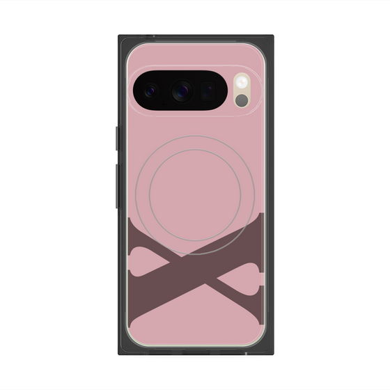 Premium Square Case with Pixelsnap［ Original - initial color - X dusty pink ］