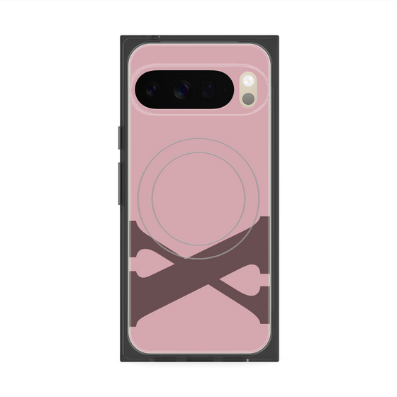 Premium Square Case with Pixelsnap［ Original - initial color - X dusty pink ］