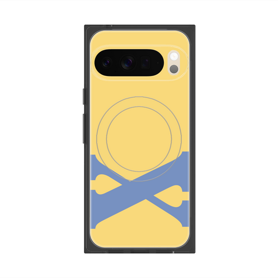 Premium Square Case with Pixelsnap［ Original - initial color - X yellow ］