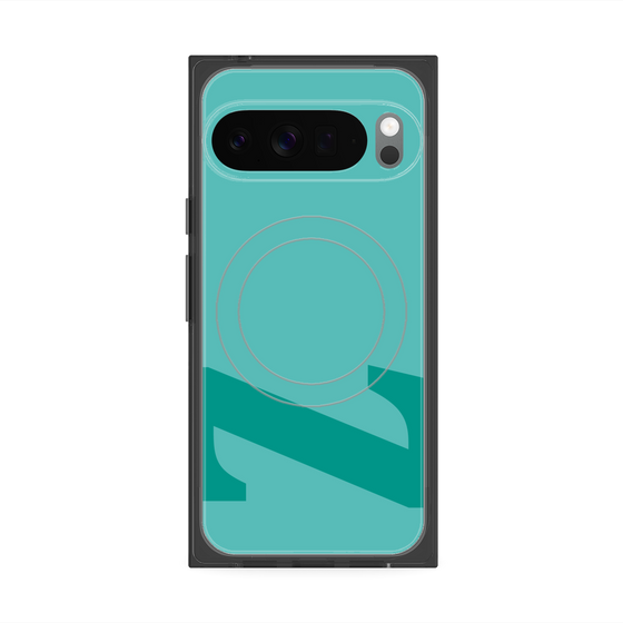 Premium Square Case with Pixelsnap［ Original - initial color - Z light green ］