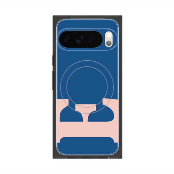 Premium Square Case with Pixelsnap［ Original - initial color - E navy ］