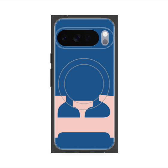 Premium Square Case with Pixelsnap［ Original - initial color - E navy ］