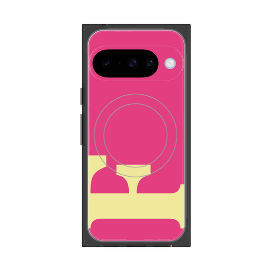 Premium Square Case with Pixelsnap［ Original - initial color - F pink ］