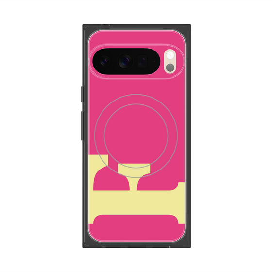 Premium Square Case with Pixelsnap［ Original - initial color - F pink ］