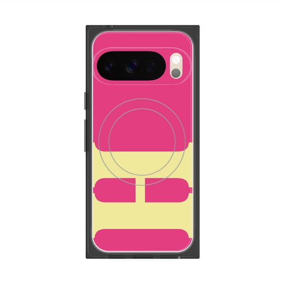 Premium Square Case with Pixelsnap［ Original - initial color - H pink ］