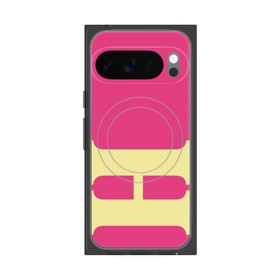 Premium Square Case with Pixelsnap［ Original - initial color - H pink ］