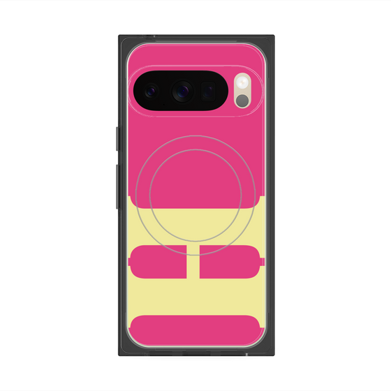 Premium Square Case with Pixelsnap［ Original - initial color - H pink ］