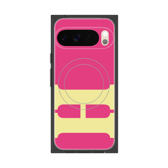 Premium Square Case with Pixelsnap［ Original - initial color - H pink ］