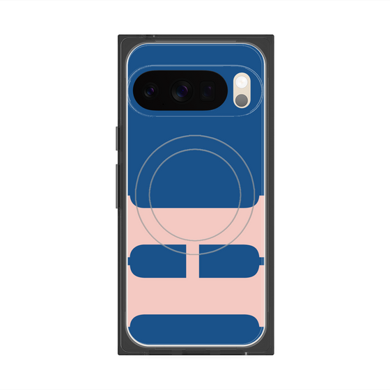 Premium Square Case with Pixelsnap［ Original - initial color - H navy ］