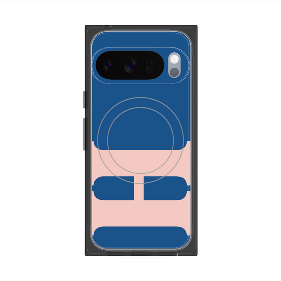 Premium Square Case with Pixelsnap［ Original - initial color - H navy ］