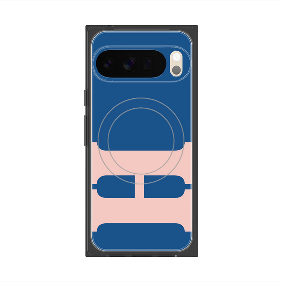 Premium Square Case with Pixelsnap［ Original - initial color - H navy ］