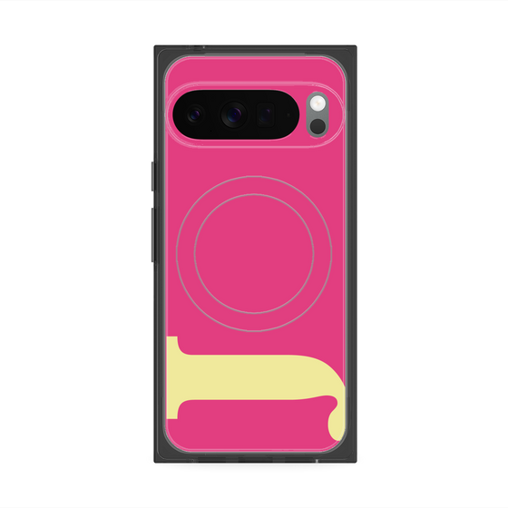 Premium Square Case with Pixelsnap［ Original - initial color - J pink ］