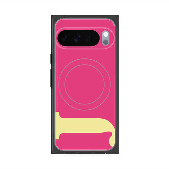 Premium Square Case with Pixelsnap［ Original - initial color - J pink ］