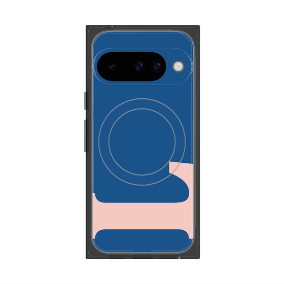 Premium Square Case with Pixelsnap［ Original - initial color - L navy ］