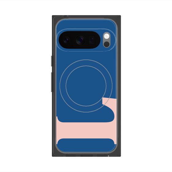 Premium Square Case with Pixelsnap［ Original - initial color - L navy ］