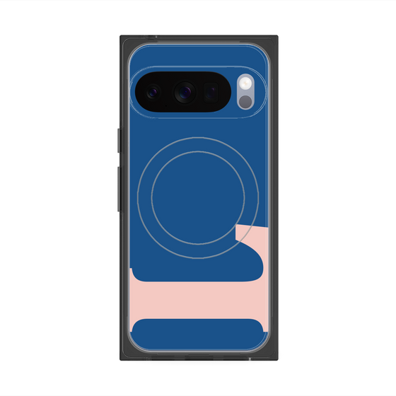 Premium Square Case with Pixelsnap［ Original - initial color - L navy ］