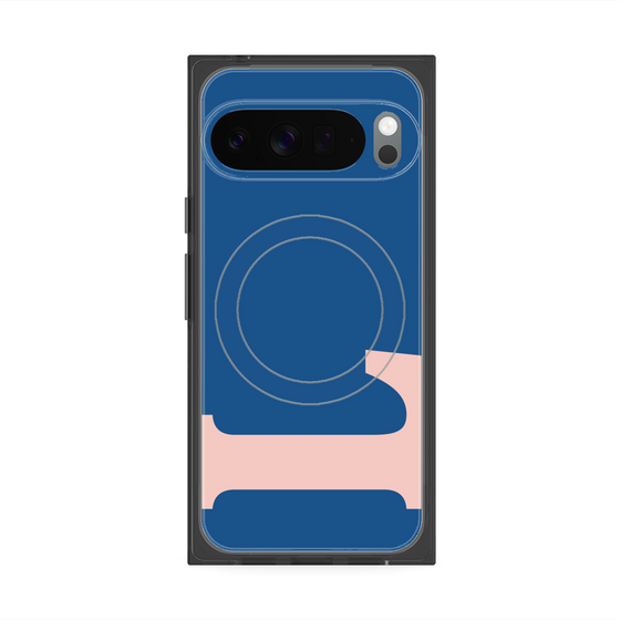 Premium Square Case with Pixelsnap［ Original - initial color - L navy ］