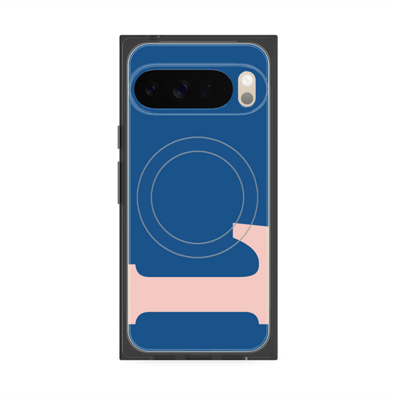 Premium Square Case with Pixelsnap［ Original - initial color - L navy ］