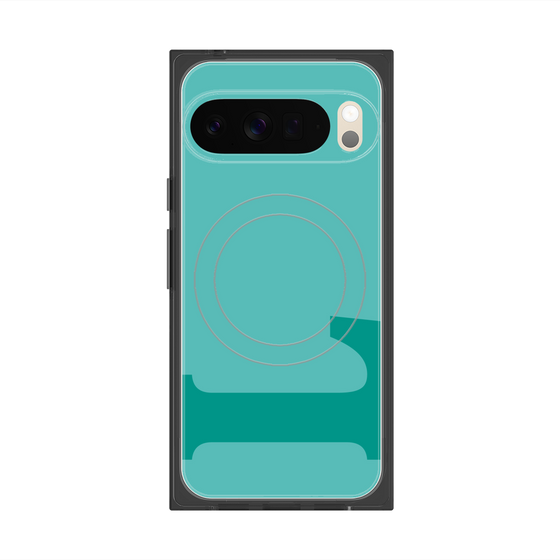 Premium Square Case with Pixelsnap［ Original - initial color - L light green ］