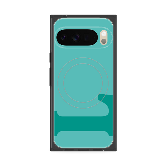 Premium Square Case with Pixelsnap［ Original - initial color - L light green ］