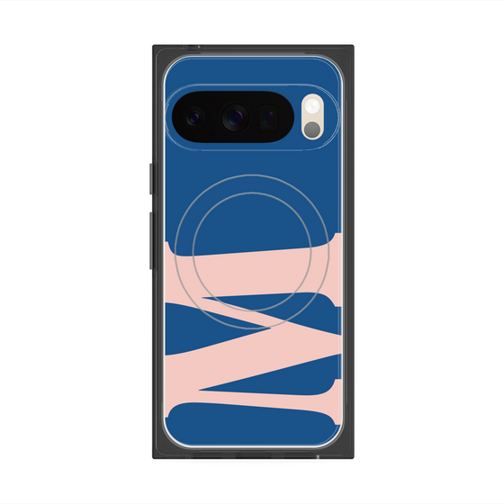 Premium Square Case with Pixelsnap［ Original - initial color - M navy ］