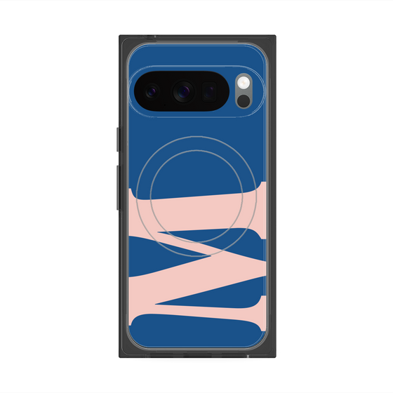 Premium Square Case with Pixelsnap［ Original - initial color - M navy ］