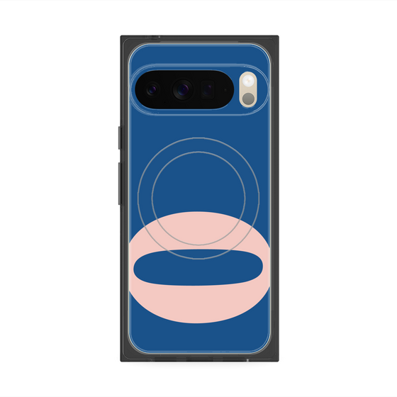 Premium Square Case with Pixelsnap［ Original - initial color - O navy ］