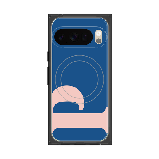 Premium Square Case with Pixelsnap［ Original - initial color - P navy ］