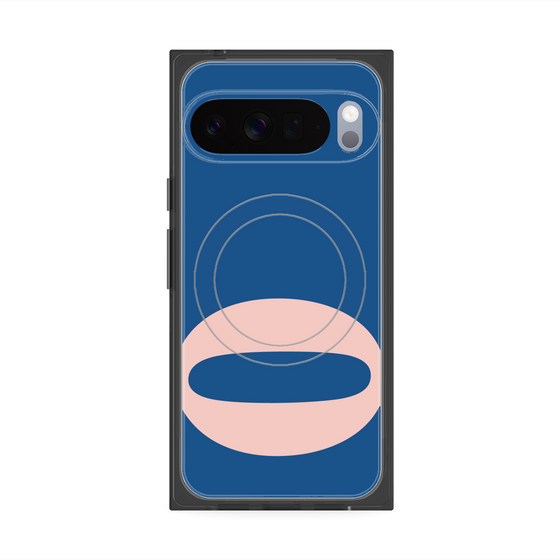 Premium Square Case with Pixelsnap［ Original - initial color - Q navy ］