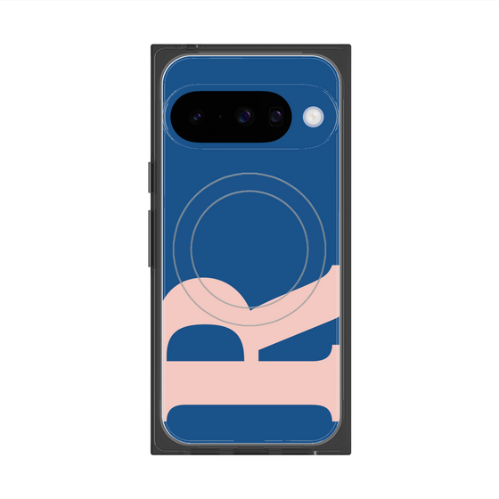 Premium Square Case with Pixelsnap［ Original - initial color - R navy ］