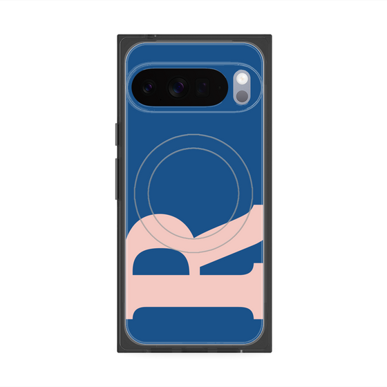 Premium Square Case with Pixelsnap［ Original - initial color - R navy ］