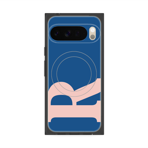 Premium Square Case with Pixelsnap［ Original - initial color - R navy ］