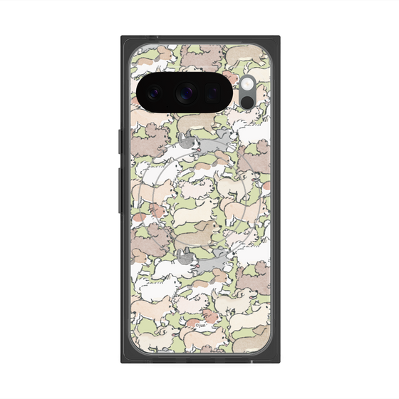 Premium Square Case with Pixelsnap［ Hello, It's Dog - Full of Dogs ］