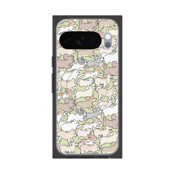 Premium Square Case with Pixelsnap［ Hello, It's Dog - Full of Dogs ］