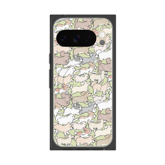 Premium Square Case with Pixelsnap［ Hello, It's Dog - Full of Dogs ］
