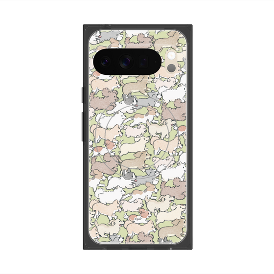 Premium Square Case with Pixelsnap［ Hello, It's Dog - Full of Dogs ］