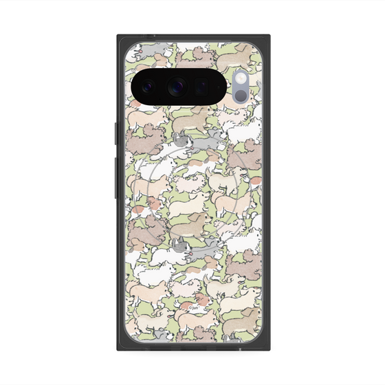 Premium Square Case with Pixelsnap［ Hello, It's Dog - Full of Dogs ］