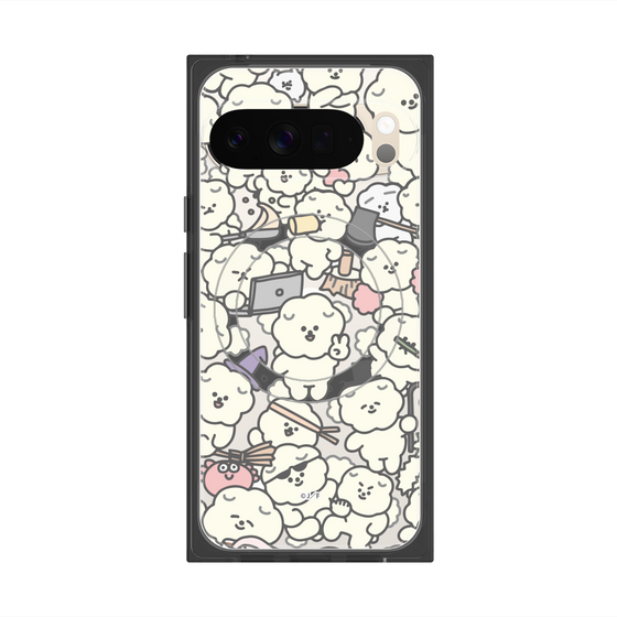 Premium Square Case with Pixelsnap［ Mossari Mosao - Fluffy - Clear ］